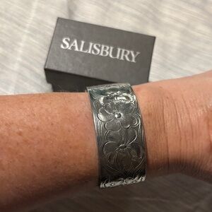 Silver Floral Bracelet